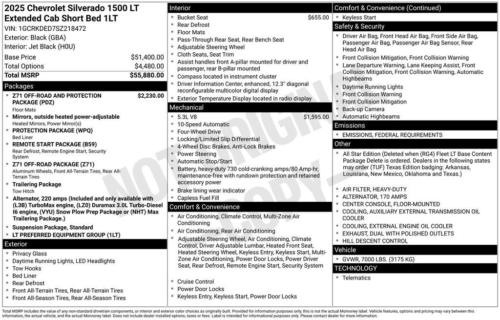 New 2025 Chevrolet Silverado 1500 LT Truck