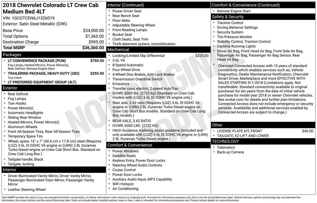 Used 2018 Chevrolet Colorado 4WD LT Truck