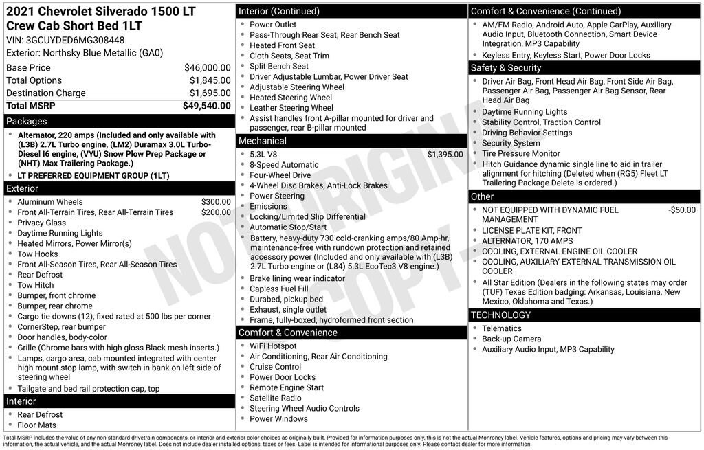 Used 2021 Chevrolet Silverado 1500 LT Truck
