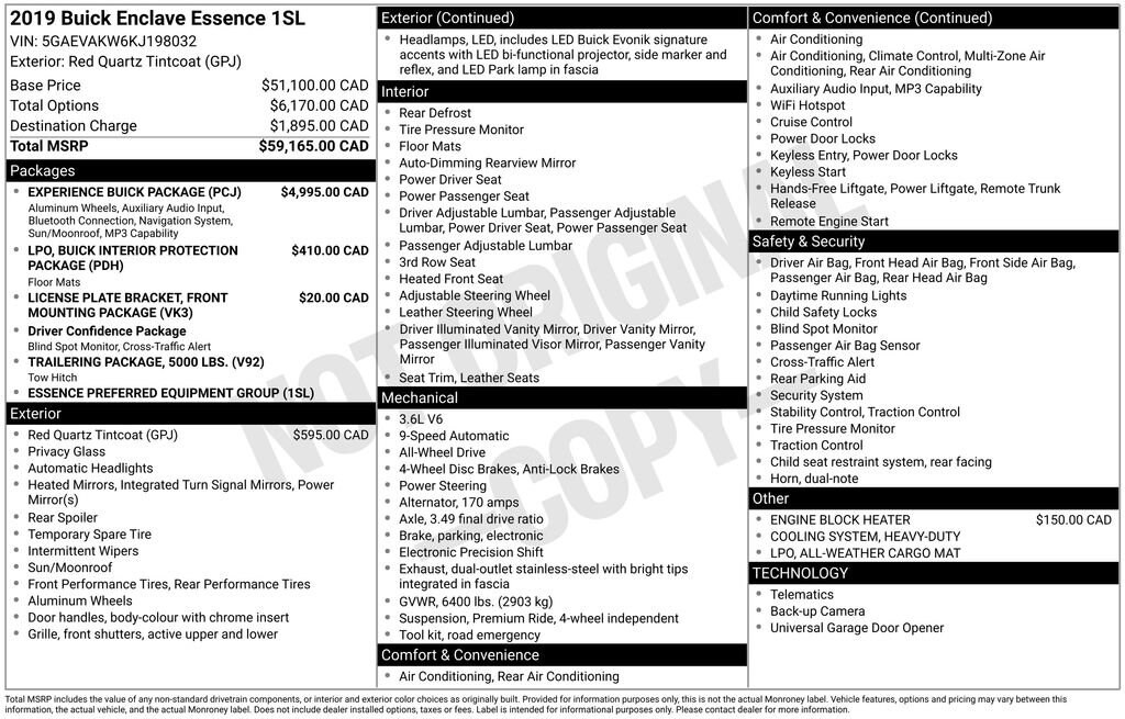 Used 2019 Buick Enclave Essence SUV