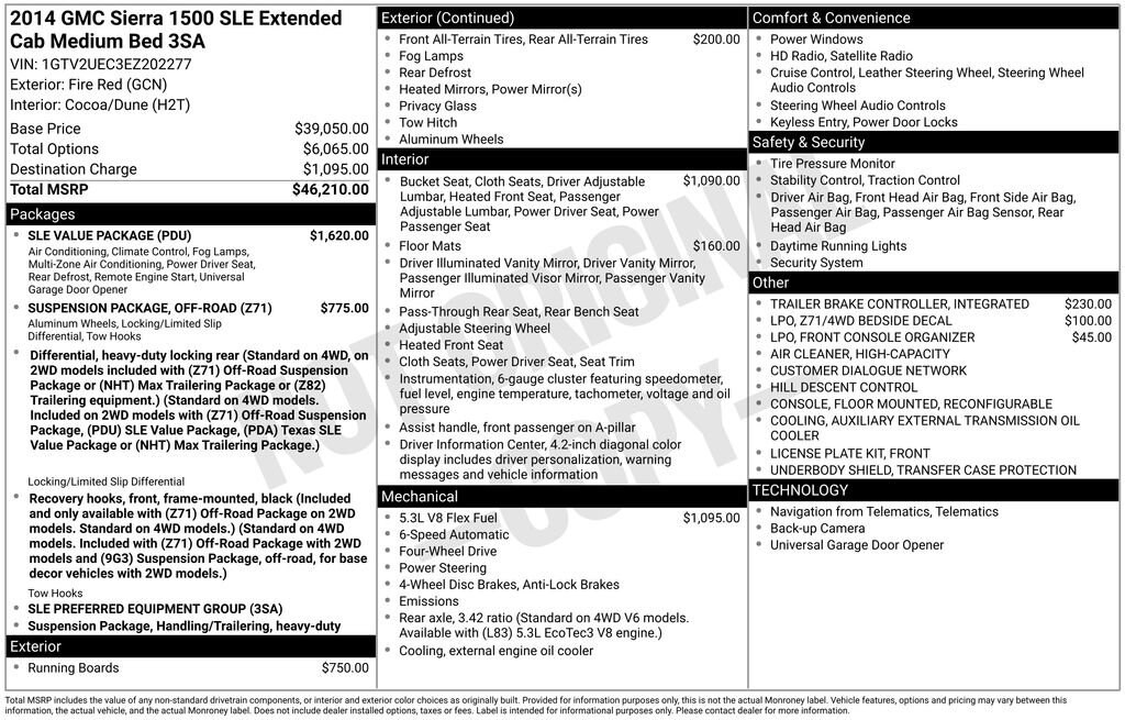 Used 2014 GMC Sierra 1500 SLE Truck