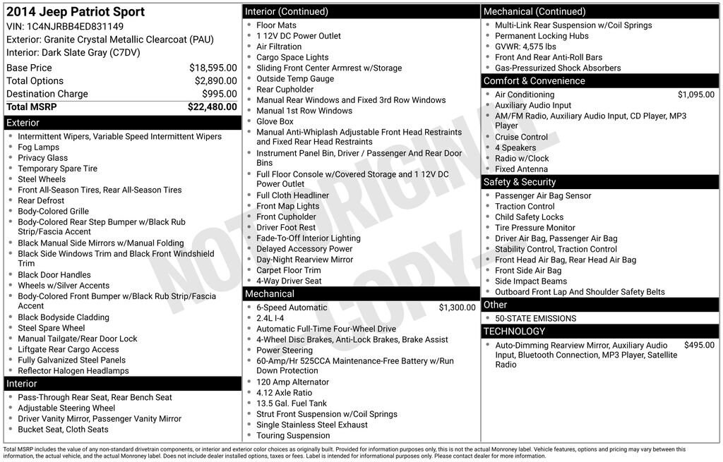 Used 2014 Jeep Patriot Sport