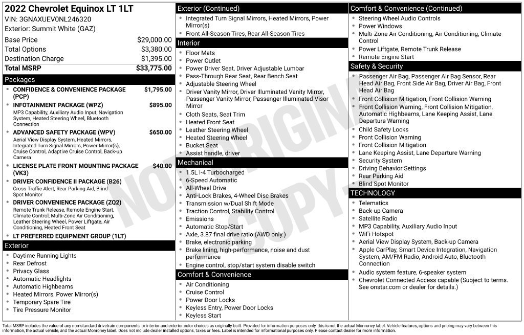 Used 2022 Chevrolet Equinox LT SUV