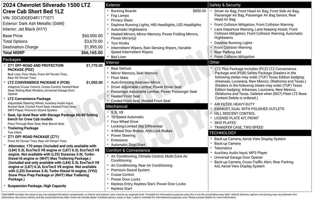 Used 2024 Chevrolet Silverado 1500 LTZ Truck