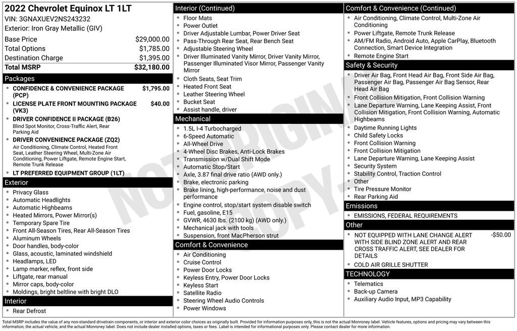 Used 2022 Chevrolet Equinox LT SUV