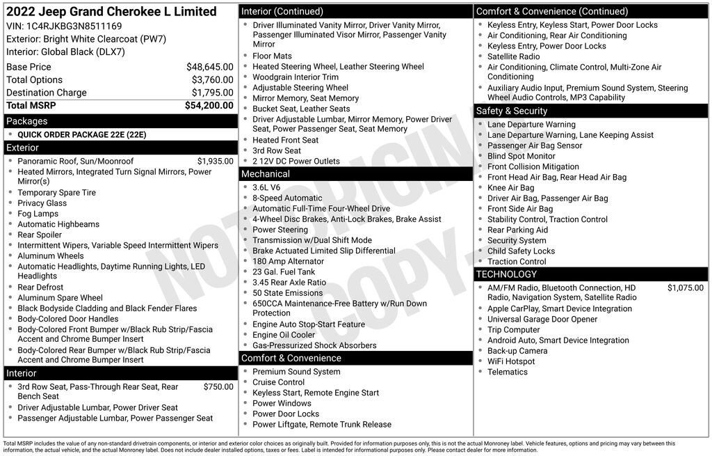 Used 2022 Jeep Grand Cherokee L Limited