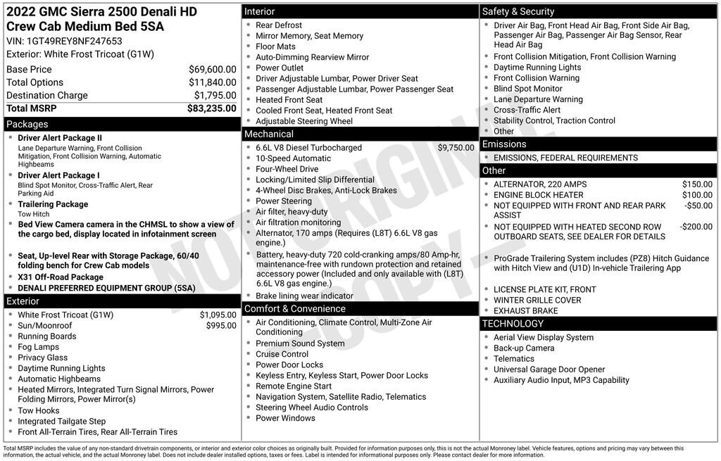 Used 2022 GMC Sierra 2500 HD Denali Truck