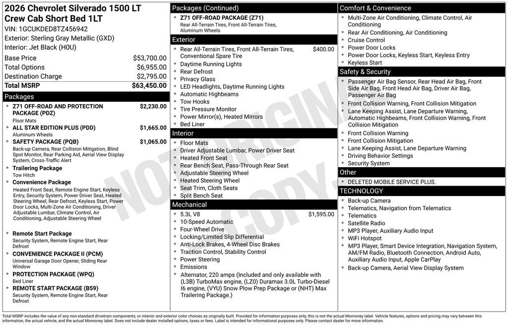 New 2026 Chevrolet Silverado 1500 LT Truck