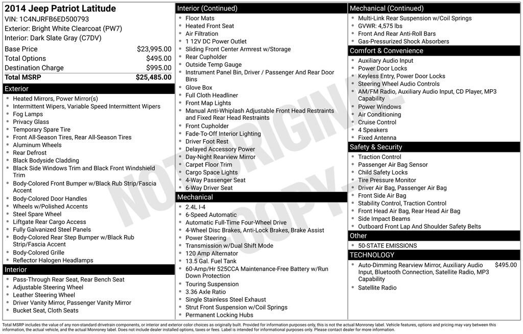 Used 2014 Jeep Patriot Latitude