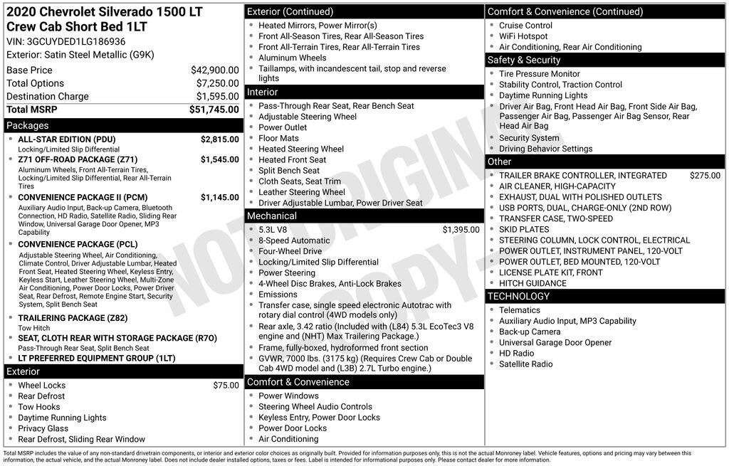 Used 2020 Chevrolet Silverado 1500 LT Truck