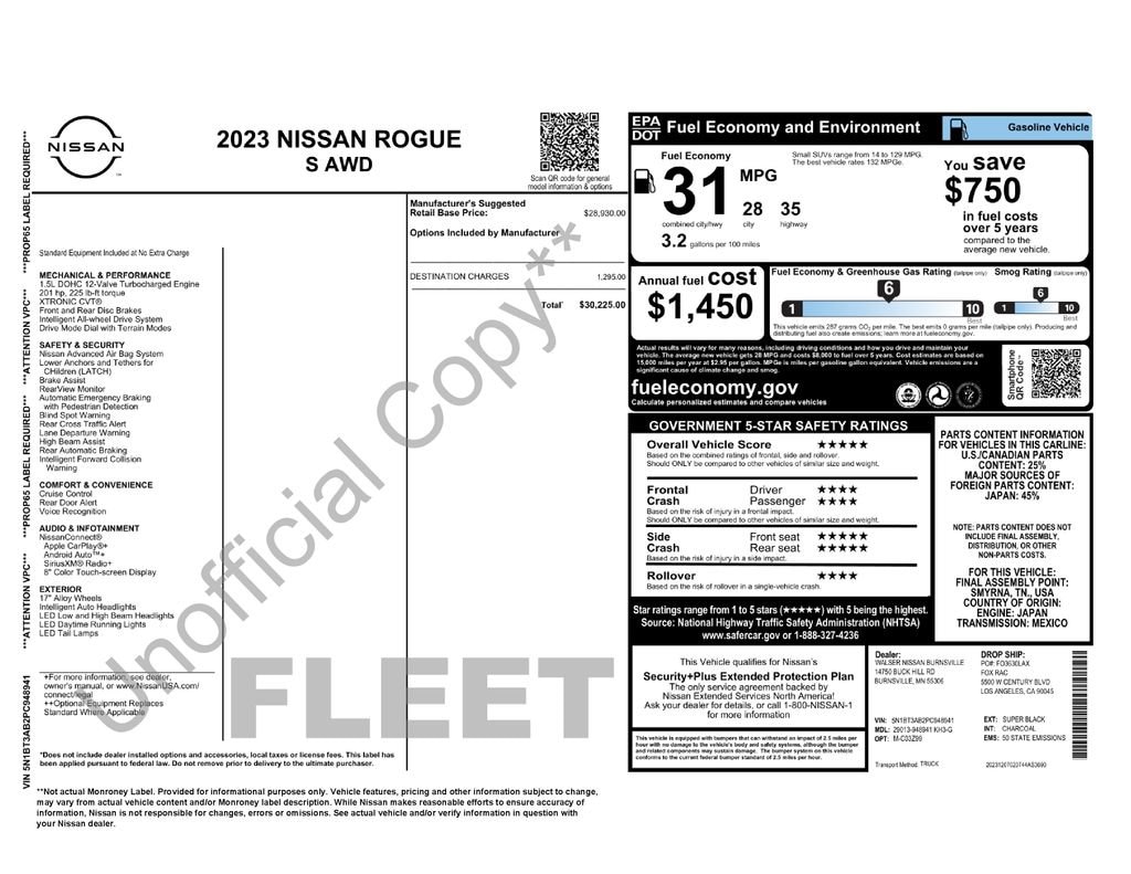 Used 2023 Nissan Rogue S