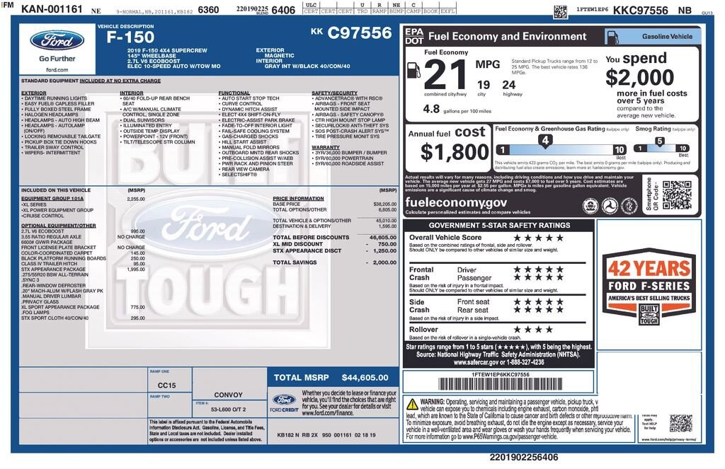 Used 2019 Ford F-150 XL