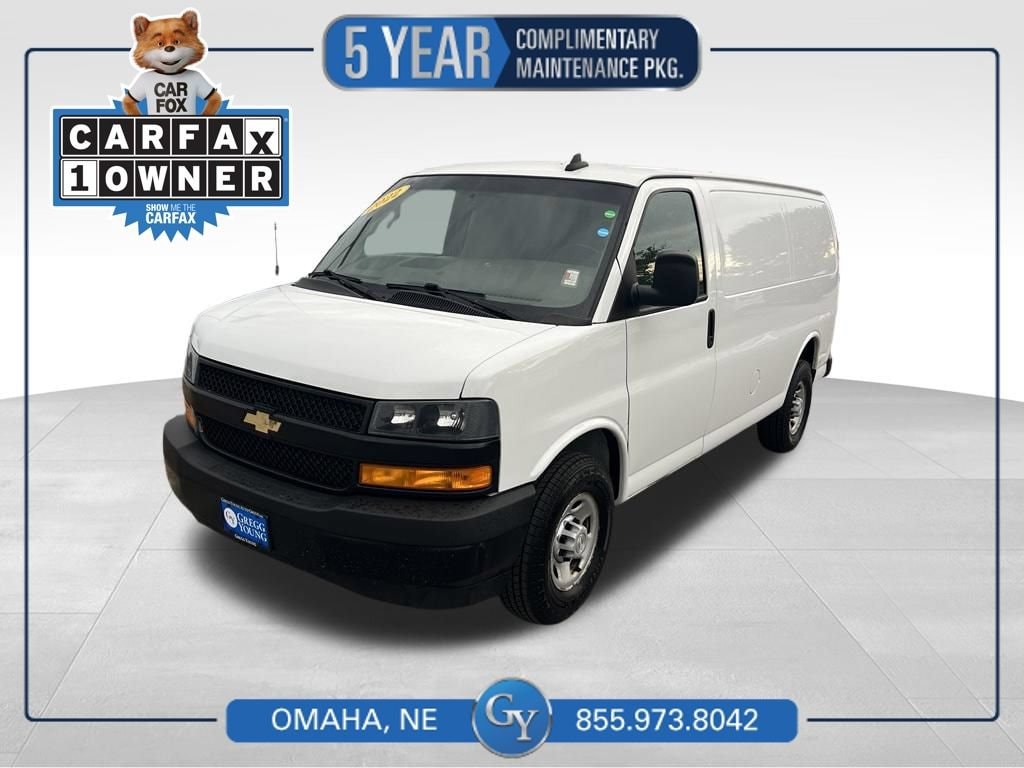 Used 2022 Chevrolet Express Cargo Work Van with VIN 1GCWGAFP3N1216037 for sale in Omaha, NE