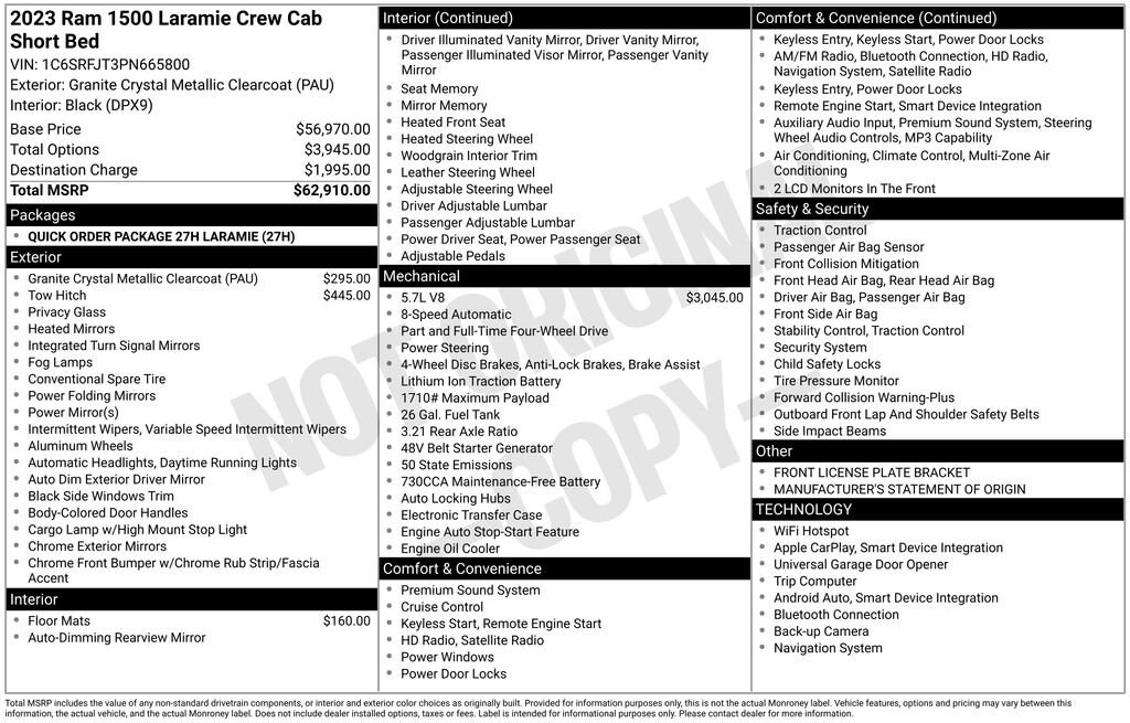Used 2023 Ram 1500 Laramie
