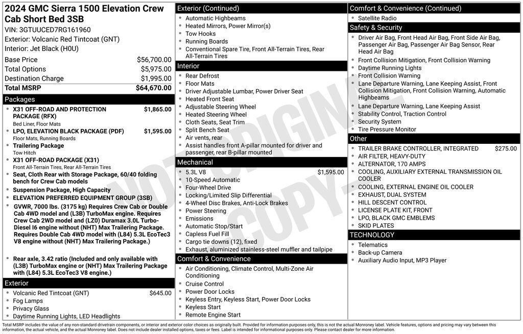 Used 2024 GMC Sierra 1500 Elevation Truck