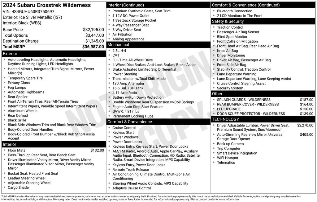 Used 2024 Subaru Crosstrek Wilderness