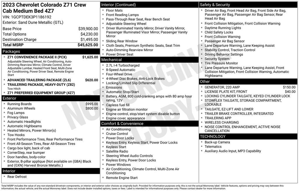 Used 2023 Chevrolet Colorado Z71 Truck