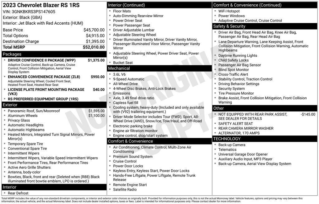 Used 2023 Chevrolet Blazer RS SUV