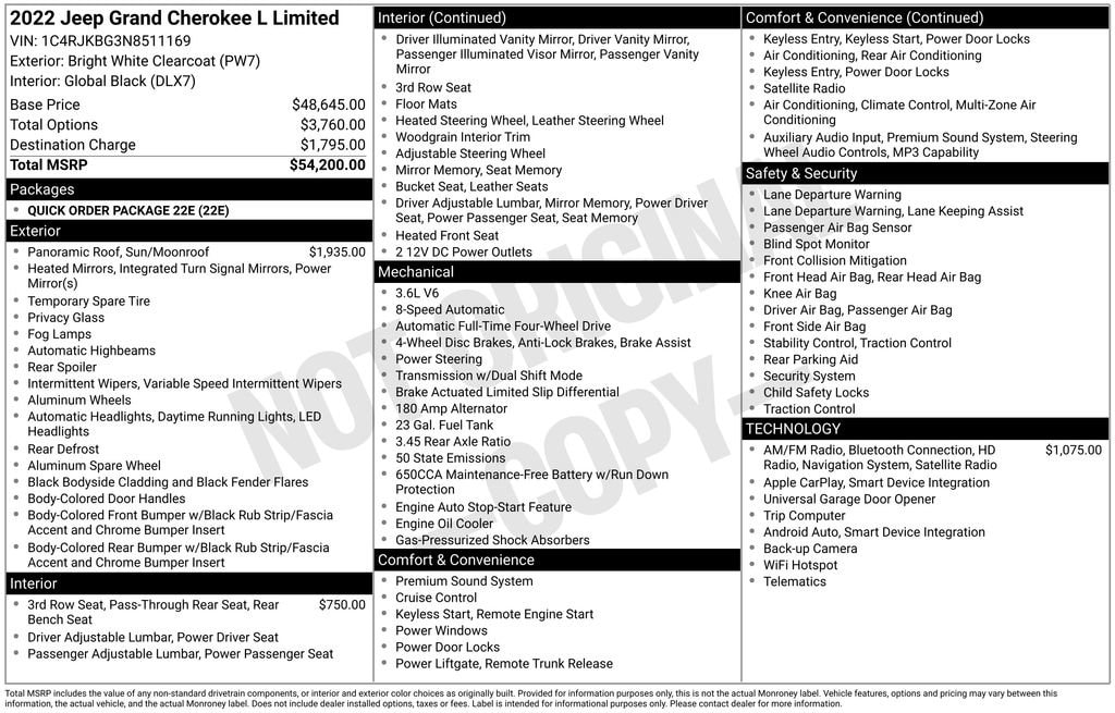 Used 2022 Jeep Grand Cherokee L Limited