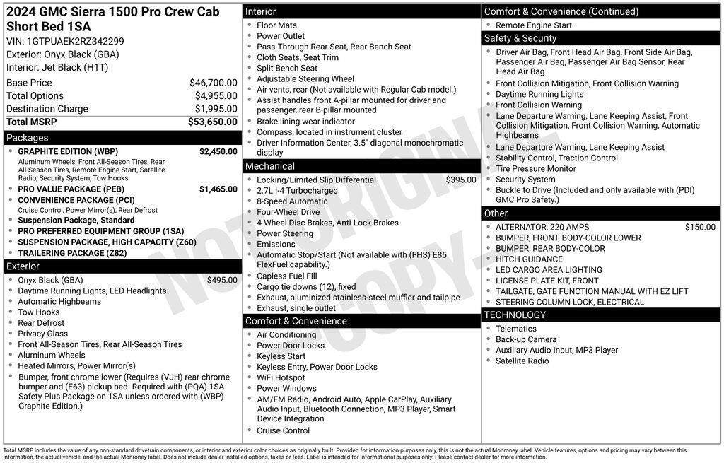 Used 2024 GMC Sierra 1500 Pro Truck