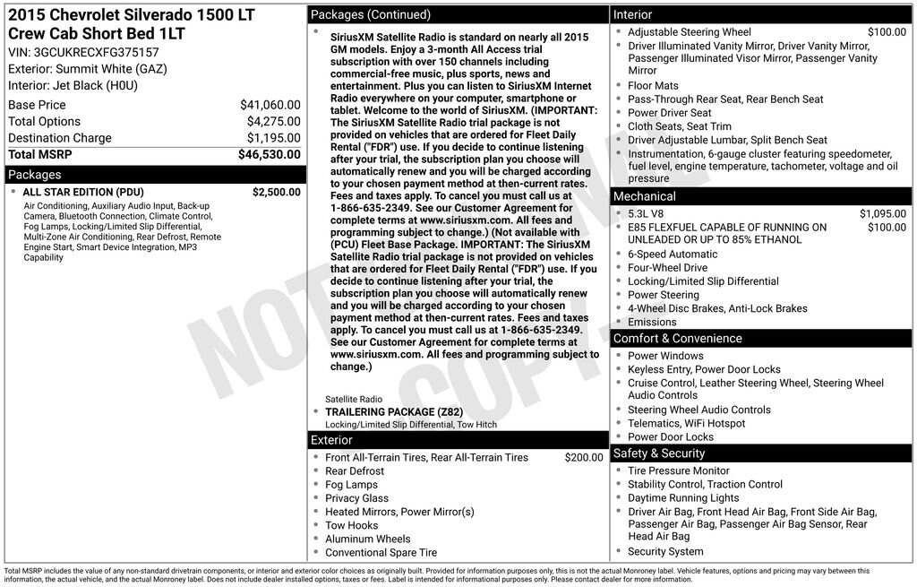 Used 2015 Chevrolet Silverado 1500 LT Truck