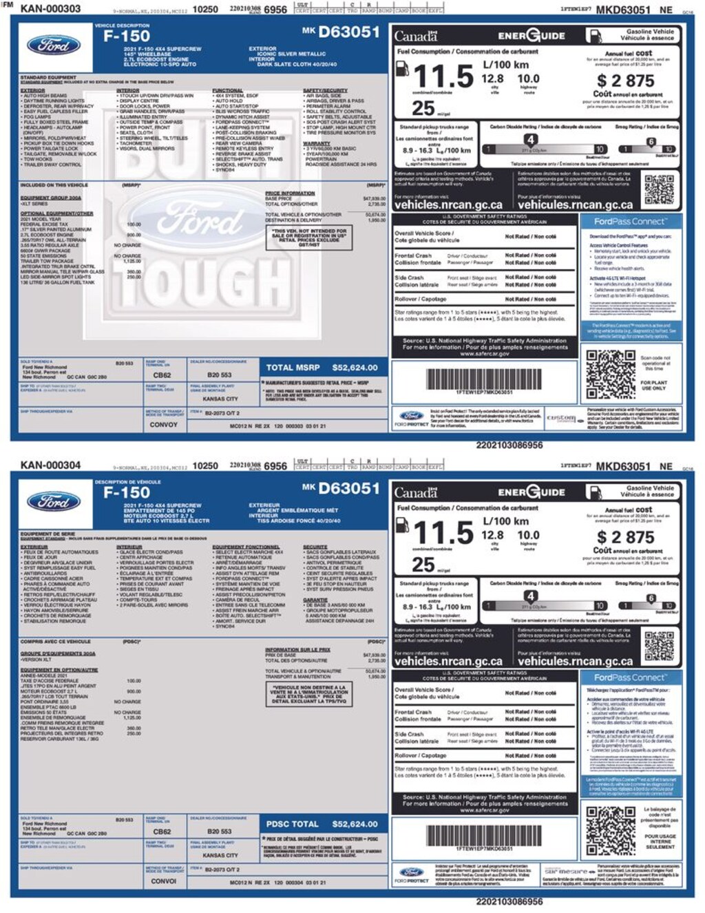 Used 2021 Ford F-150 Truck SuperCrew Cab