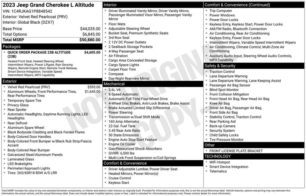 Used 2023 Jeep Grand Cherokee L Laredo SUV