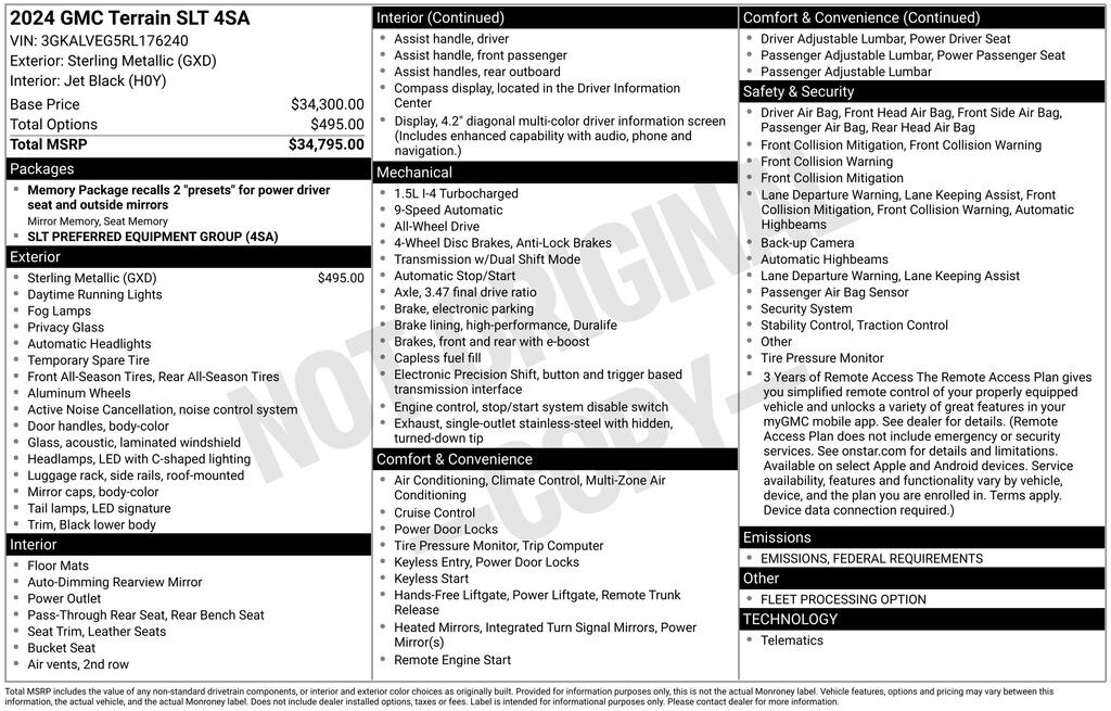 Used 2024 GMC Terrain SLT SUV