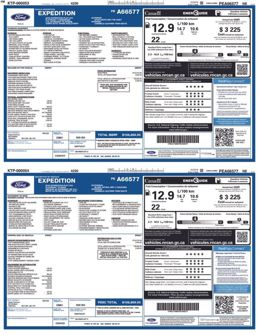 Used 2023 Ford Expedition Platinum SUV
