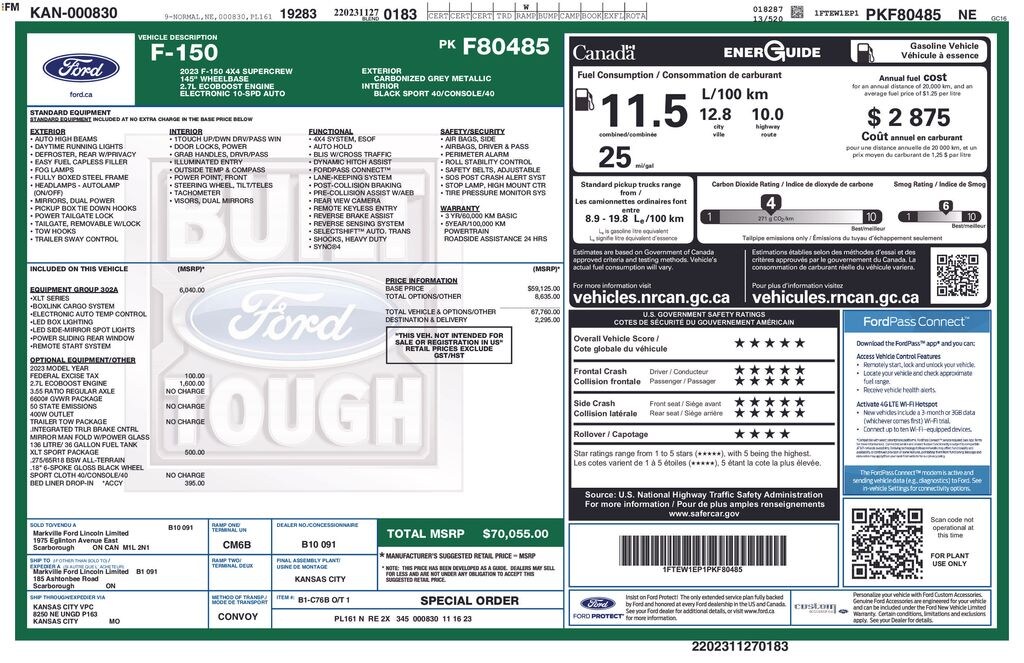 Used 2023 Ford F-150 Truck SuperCrew Cab