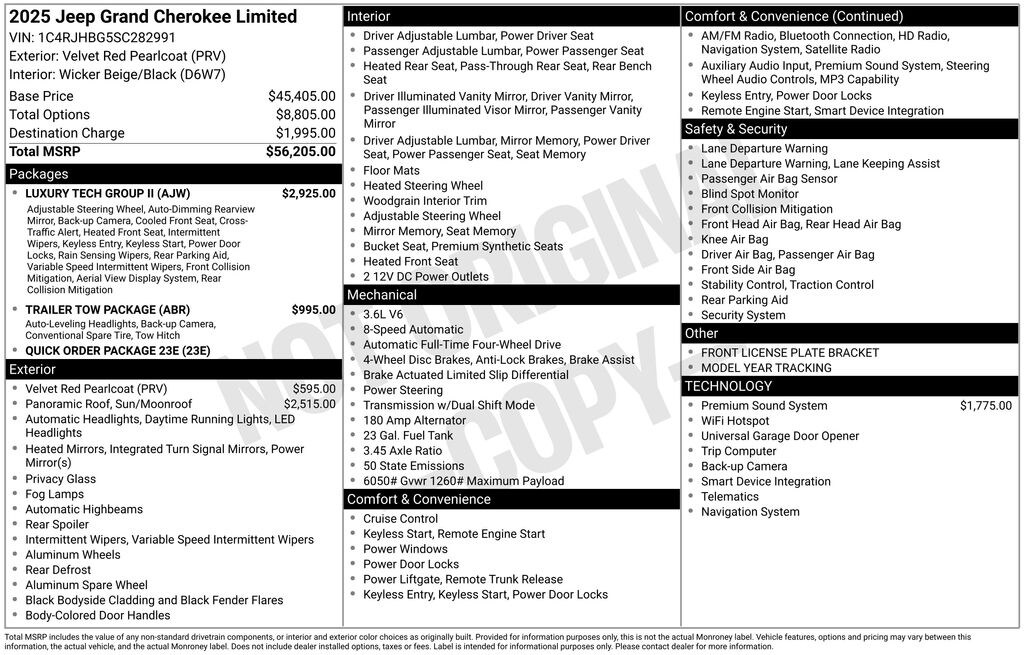 Used 2025 Jeep Grand Cherokee Limited SUV