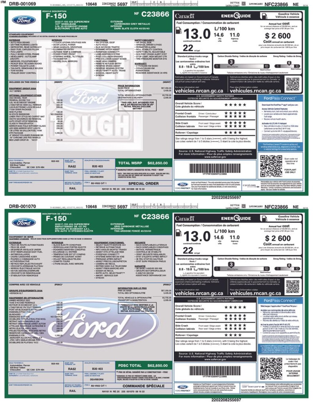 Used 2022 Ford F-150 Truck SuperCrew Cab