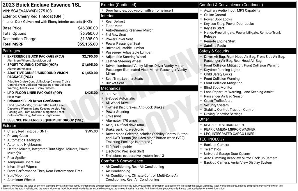 Used 2023 Buick Enclave Essence SUV