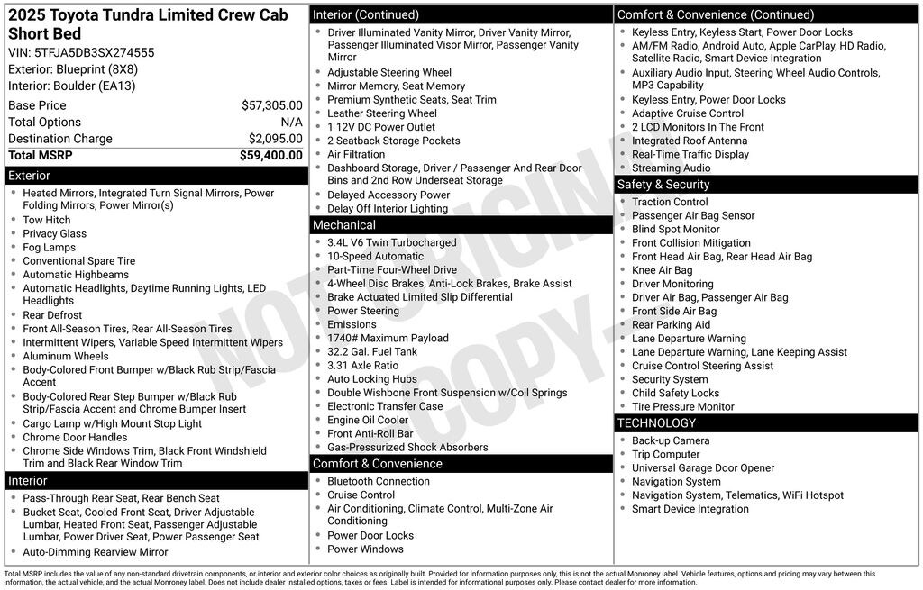 Used 2025 Toyota Tundra Limited Truck CrewMax