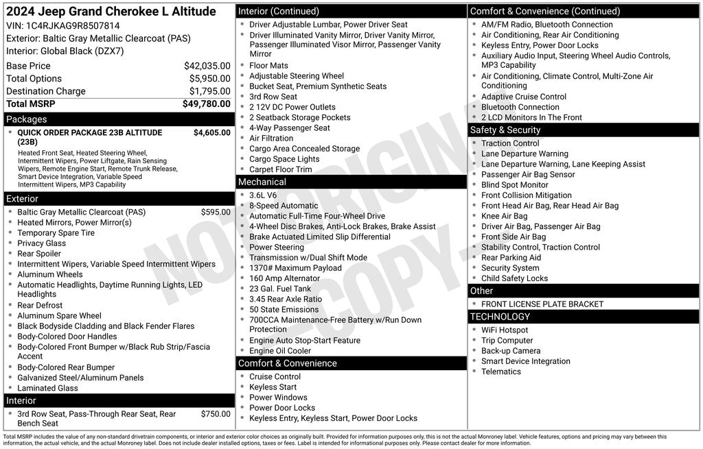 Used 2024 Jeep Grand Cherokee L Laredo SUV