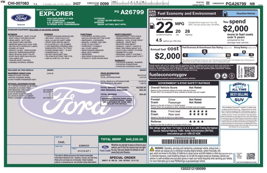 Used 2023 Ford Explorer XLT SUV