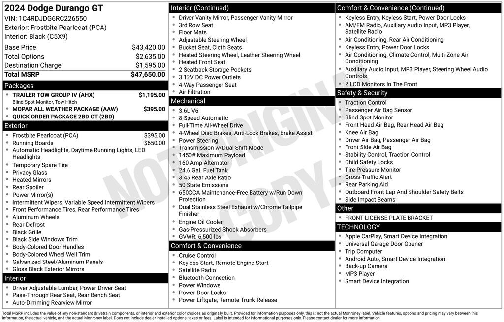 Used 2024 Dodge Durango GT SUV