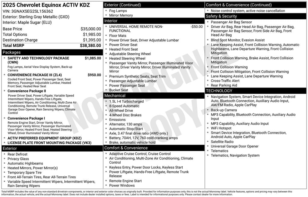 Used 2025 Chevrolet Equinox ACTIV SUV