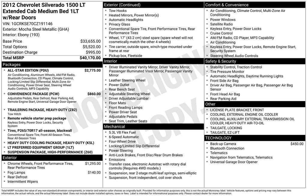 Used 2012 Chevrolet Silverado 1500 LT Truck Extended Cab