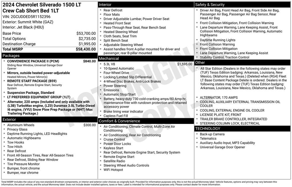 Used 2024 Chevrolet Silverado 1500 LT w/1LT Truck Crew Cab