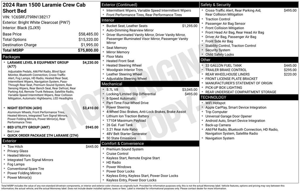 Used 2024 Ram 1500 Laramie Truck Crew Cab