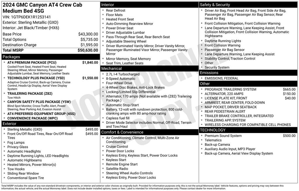 Used 2024 GMC Canyon AT4 Truck