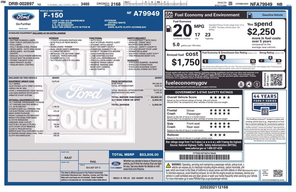 Used 2022 Ford F-150 XLT Truck