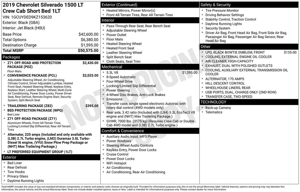 Used 2019 Chevrolet Silverado 1500 LT Truck