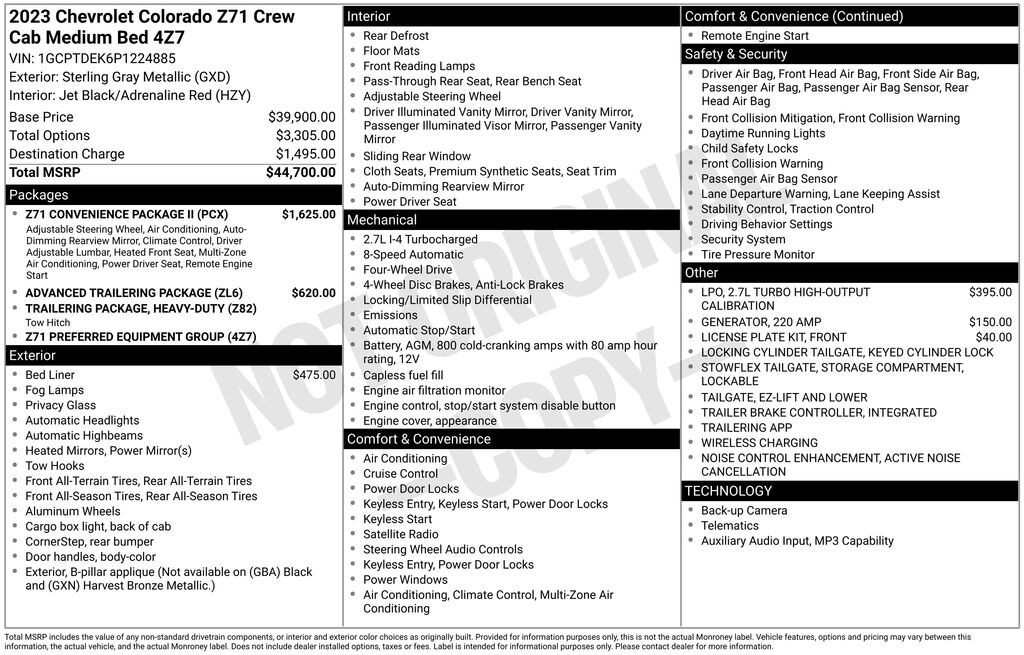 Used 2023 Chevrolet Colorado Z71 Truck