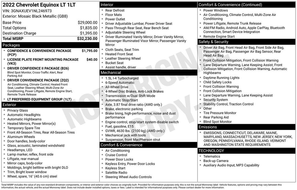 Used 2022 Chevrolet Equinox LT SUV