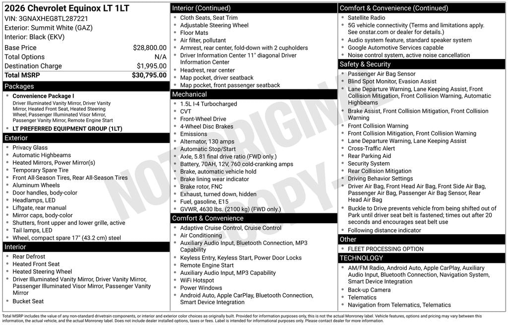 Used 2026 Chevrolet Equinox LT SUV