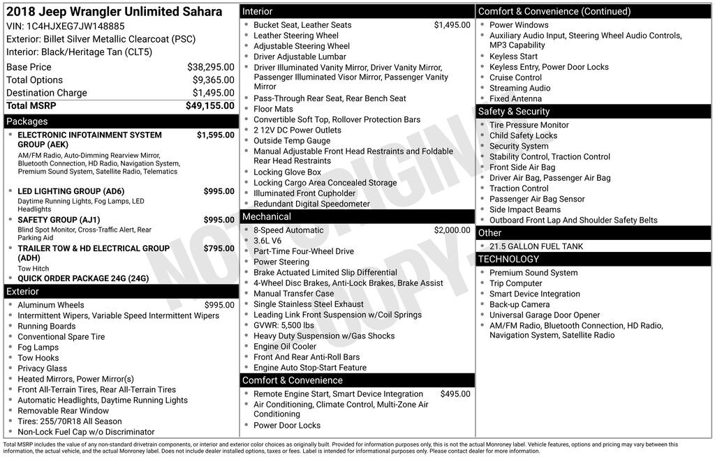 Used 2018 Jeep Wrangler Unlimited Sahara SUV