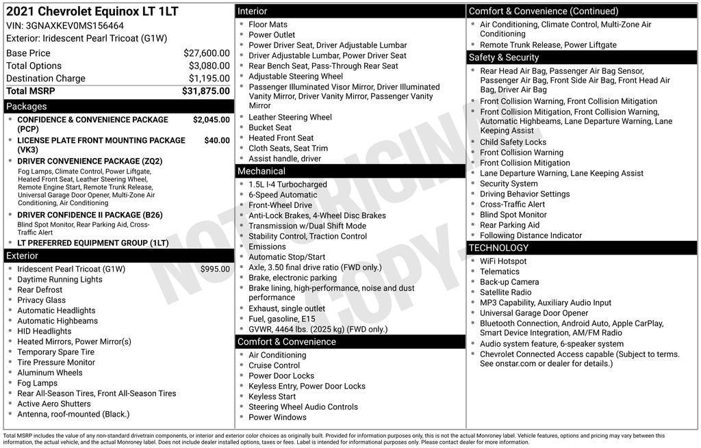 Used 2021 Chevrolet Equinox LT SUV