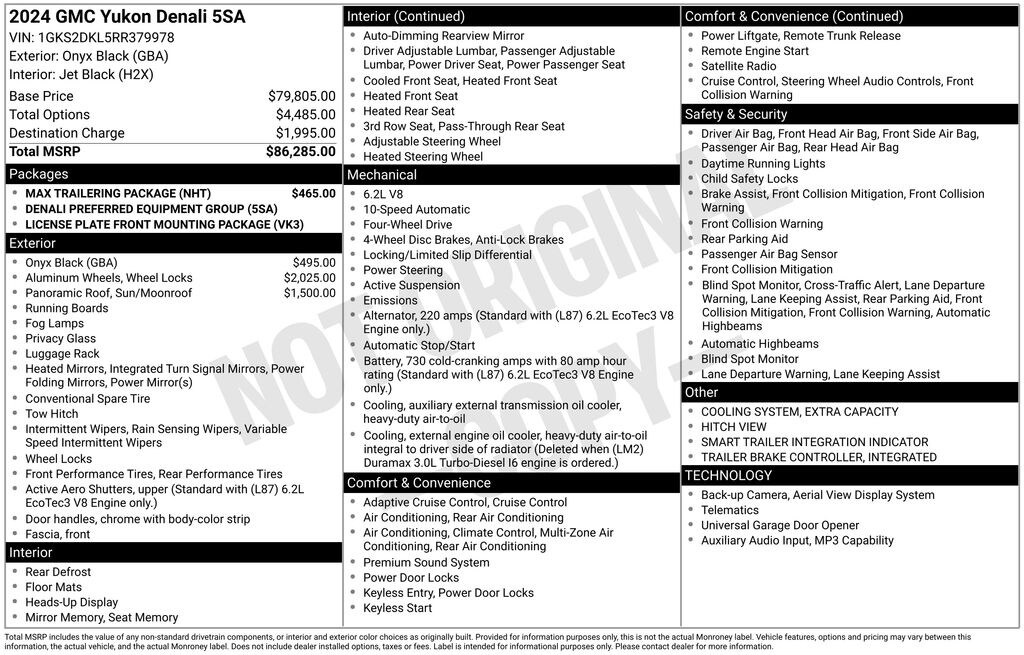 Used 2024 GMC Yukon Denali SUV